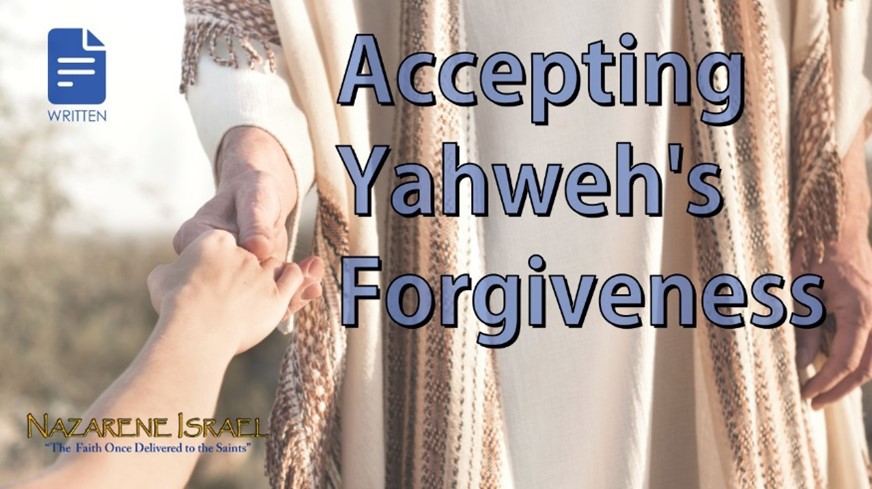 Accepting Yahweh’s Forgiveness