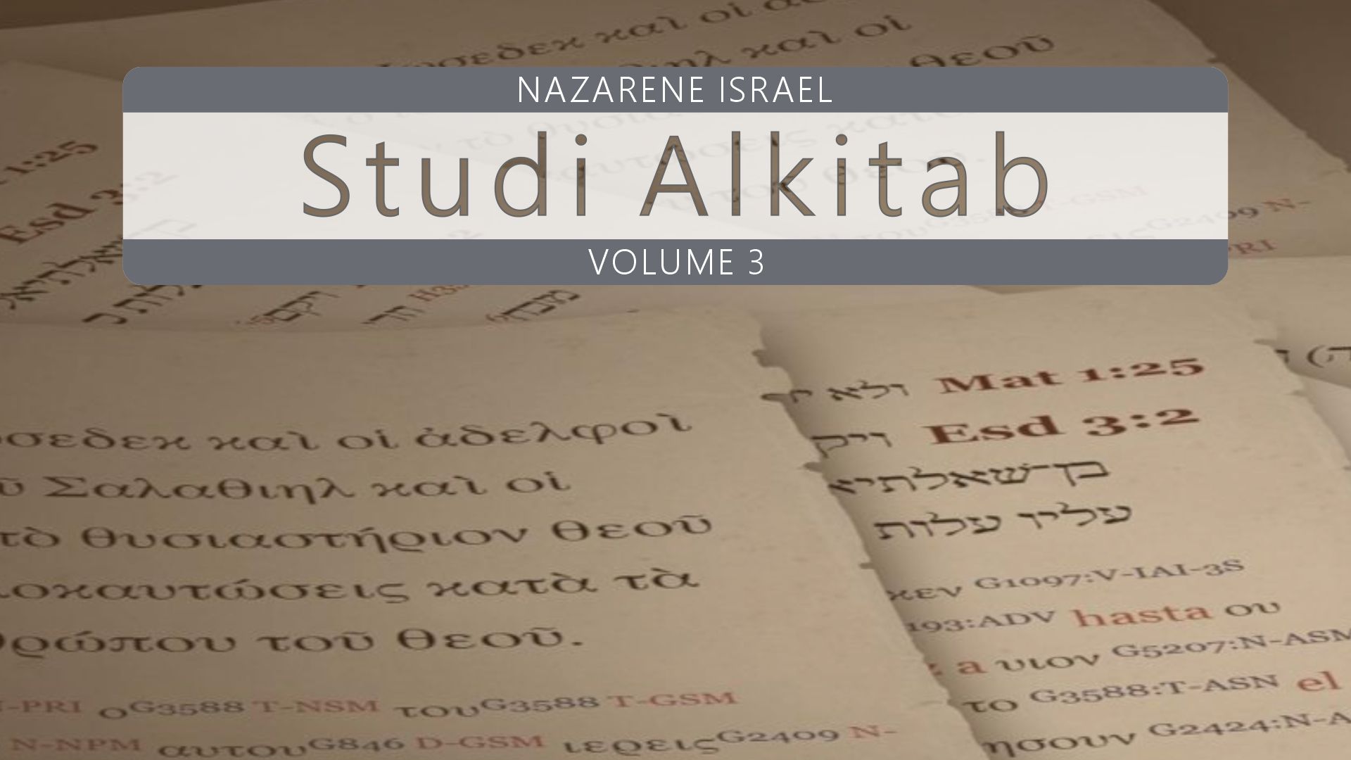 Studi Alkitab Nazaret Vol. 3