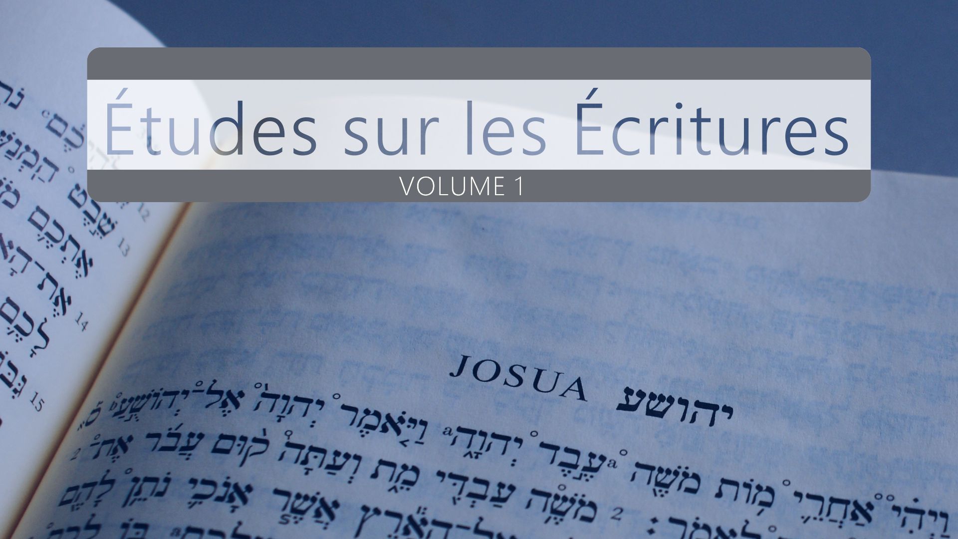 Nazaréen Écriture Études Vol. 1