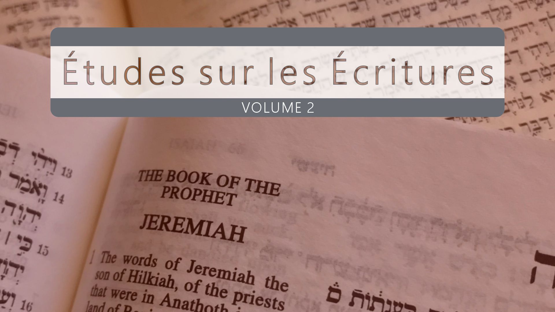 Nazaréen Écriture Études Vol. 2