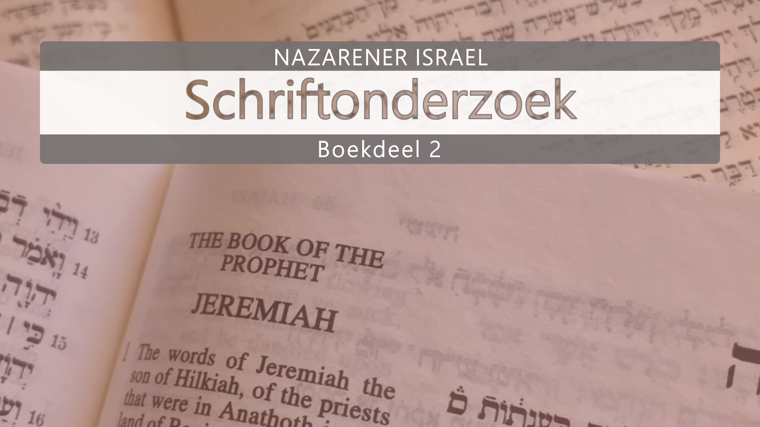 Nazarener Schriftonderzoek Boekdeel 2