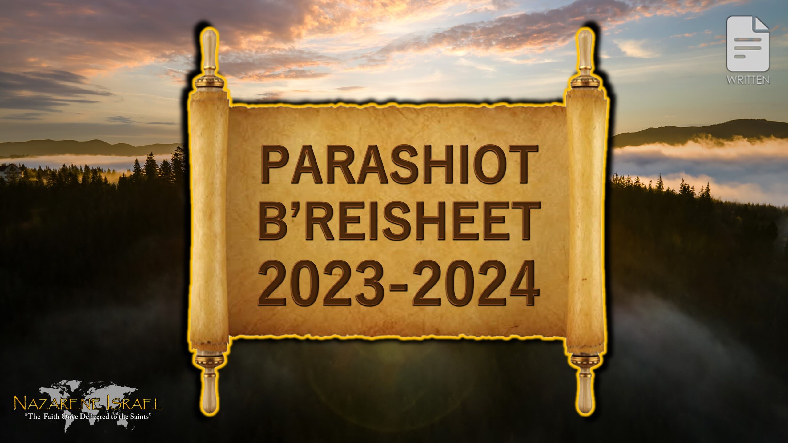 Parashiot B'reisheet 2023-24