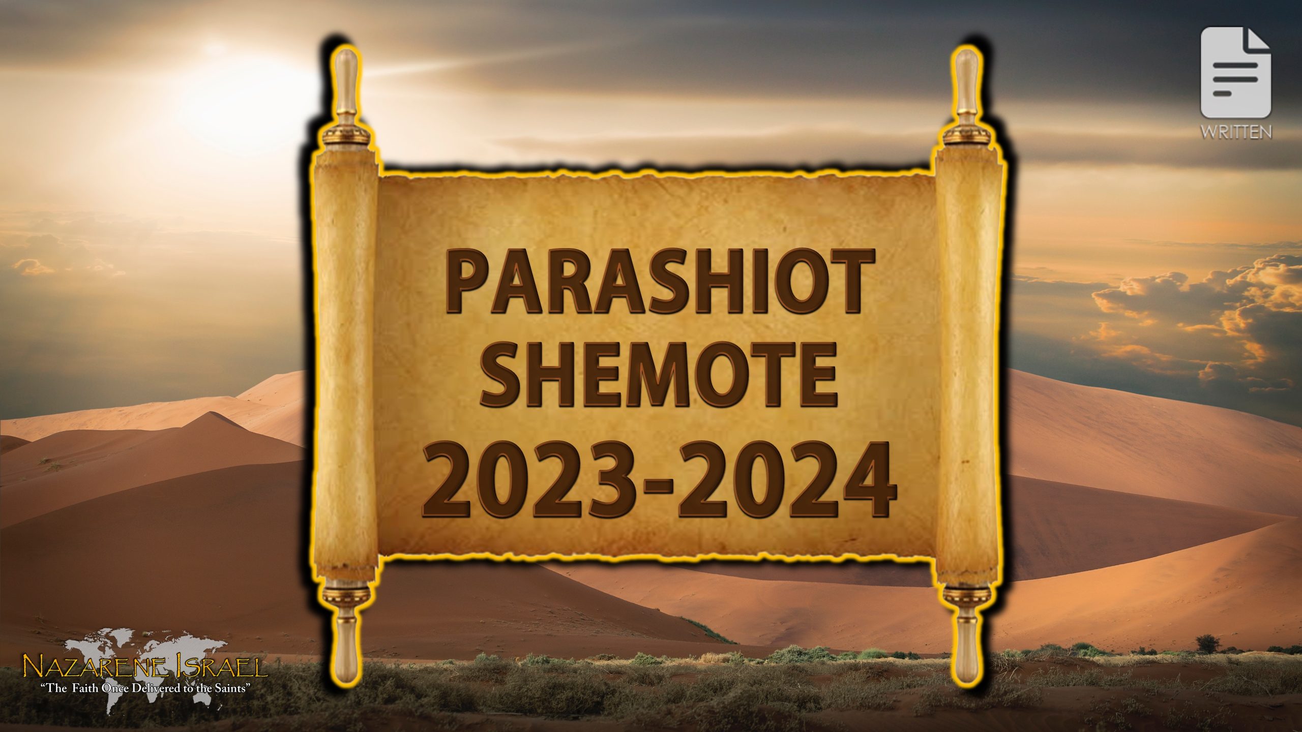 Parashiot Shemote 2023-24